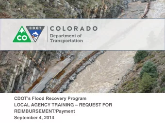 Explanation of Flood Recovery Local  Agency Forms  DDIR  Damage assessment created per