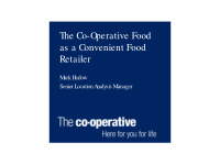 the co operative food as a convenient food retailer