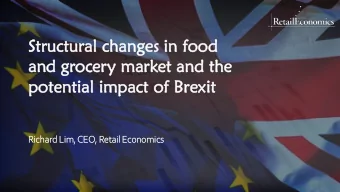 Struct  ctural  l ch  chang  nges in  in fo  food  od  an  and  d gr  groc  ocery  y mar  arket an