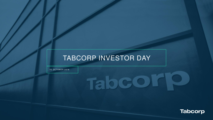 tabcorp investor day
