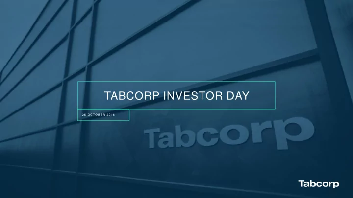 tabcorp investor day