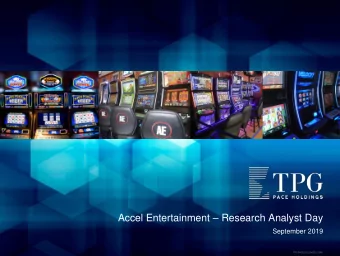 Accel Entertainment  Research Analyst Day  September 2019  TPG PACE HOLDINGS CORP.  Important