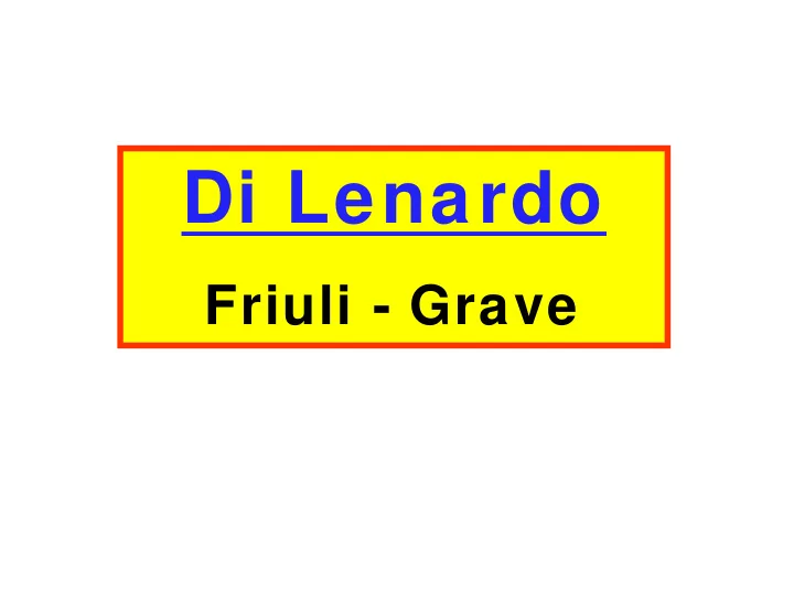 di lenardo