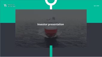 Investor presentation  Global LV sales expected to drop 12%, downgrades across all major markets