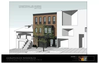K A R A M A N O S R E SI D E N C E  1159 Green Street, Suite 4  San Francisco, CA 94109  4 1 1 8  2