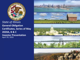 State of Illinois  General Obligation  Certificates, Series of May  2020A, B &amp; C  Investor