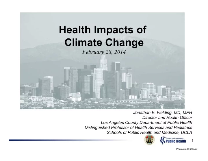 health impacts of climate change