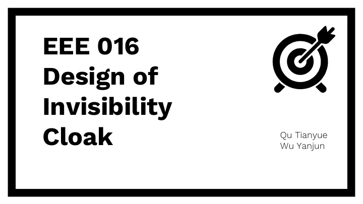 design of invisibility cloak