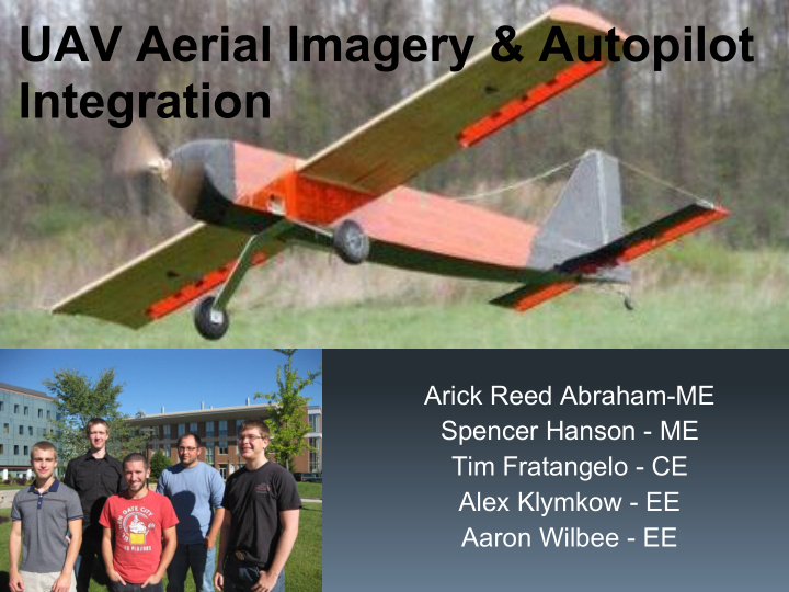 uav aerial imagery amp autopilot integration