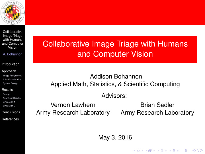 collaborative image triage with humans