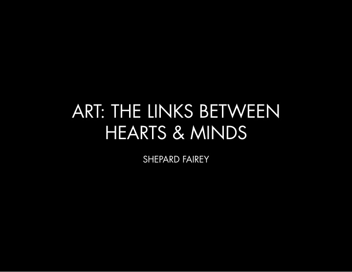 art the links between hearts amp minds