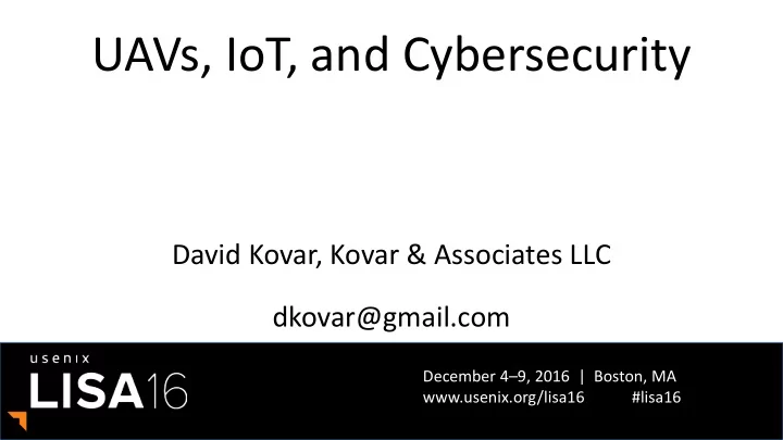 uavs iot and cybersecurity
