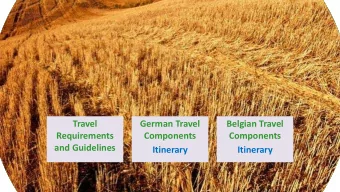 Travel  German Travel  Belgian Travel  Requirements  Components  Components  and Guidelines