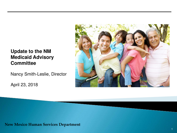 update to the nm medicaid advisory committee