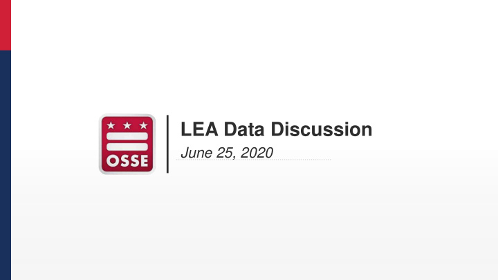 lea data discussion