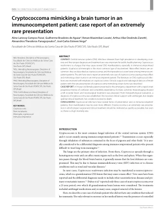 Cryptococcoma mimicking a brain tumor in an  immunocompetent patient: case report of an extremely
