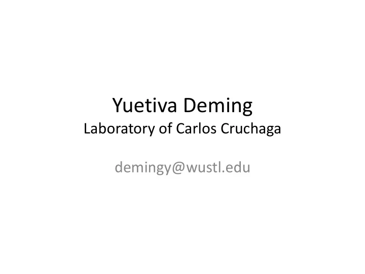 yuetiva deming