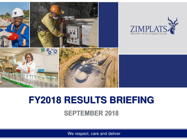 fy2018 results briefing