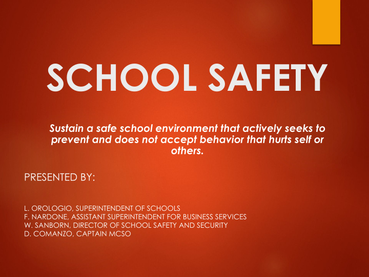 school safety