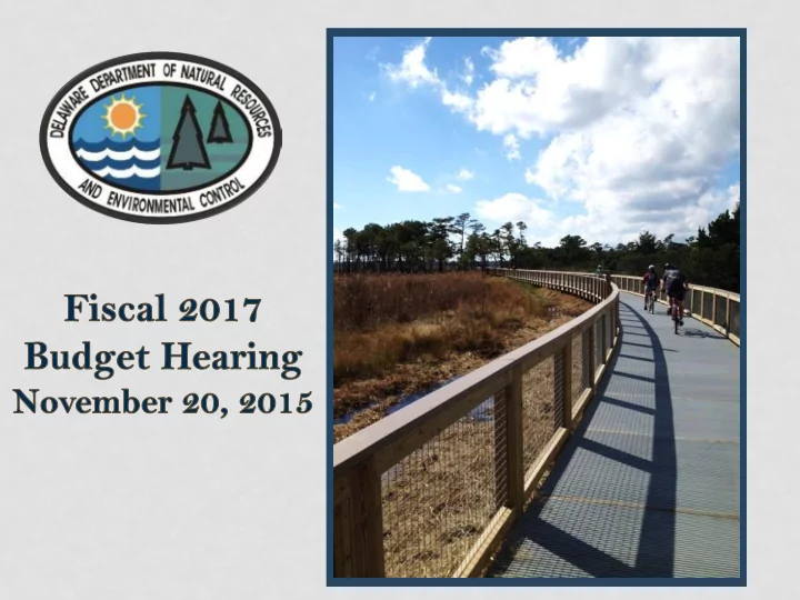 dnrec operating budget