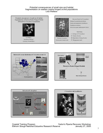 ?  Other biological threats  Extinct populations  Extant populations  Over-collecting Life cycle of