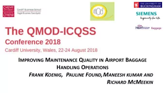 Presentation  The Challenge / Opportunity  Change  The Context  Abrasive wear  The