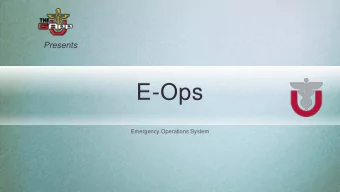 E-Ops  Emergency Operations System  Team members  The Emergency Squad  artist  engineer  engineer