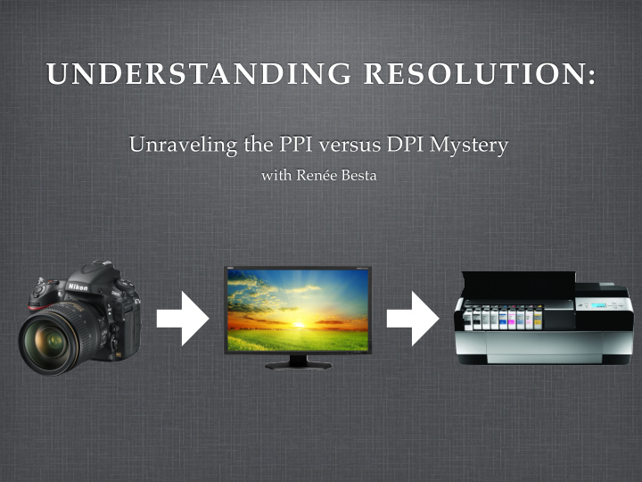 understanding resolution