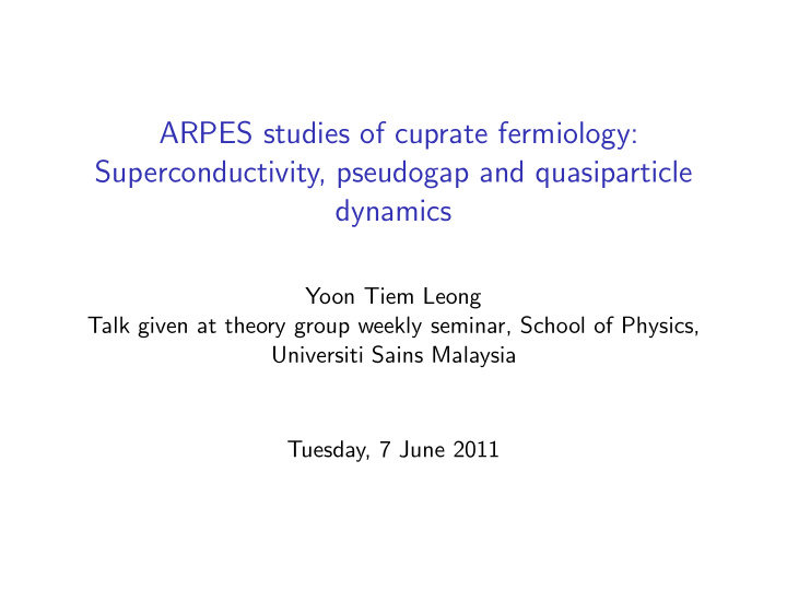 arpes studies of cuprate fermiology superconductivity