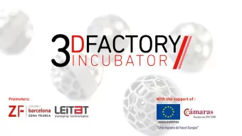 Promoters:  With the support of :  I want to start my own business in this field,  but I need some