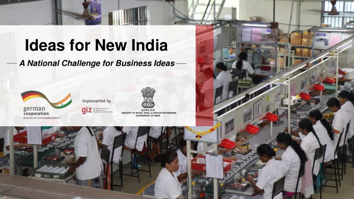ideas for new india