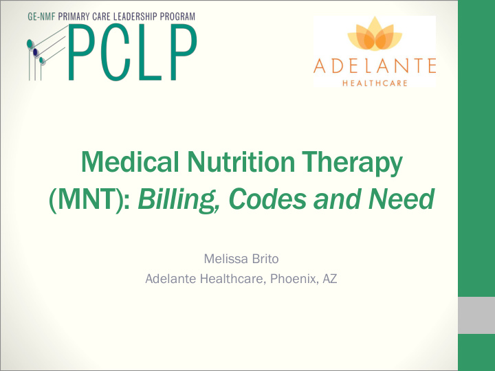 medical nutrition therapy