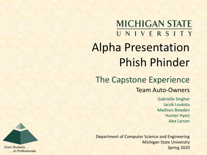 alpha presentation