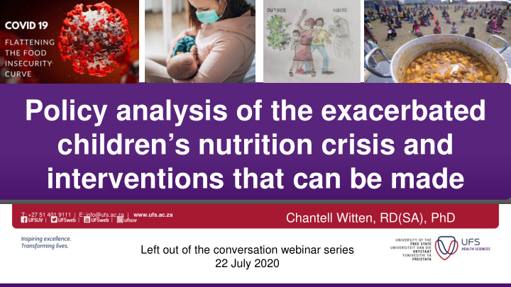policy analysis of the exacerbated children s nutrition