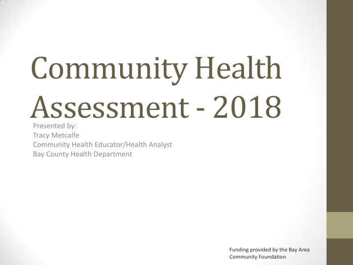 community health assessment 2018