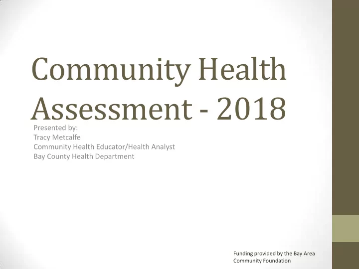 community health assessment 2018