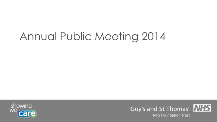 annual public meeting 2014