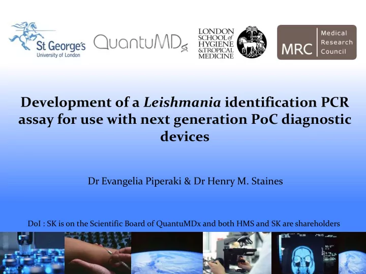 assay for use with next generation poc diagnostic