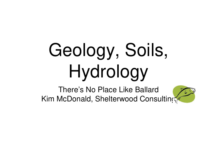 geology soils hydrology