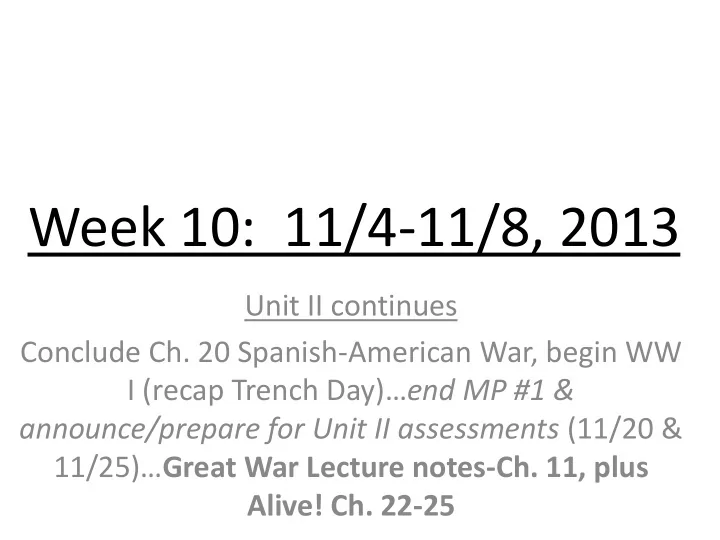 week 10 11 4 11 8 2013