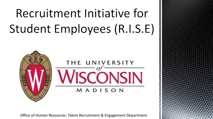 office of human resources talent recruitment amp