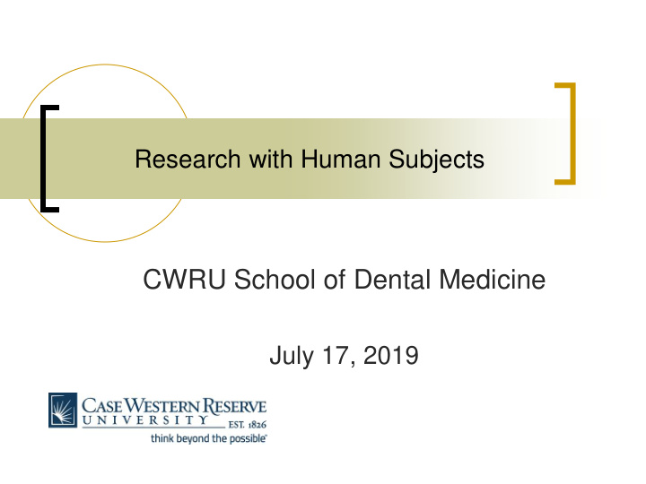 cwru school of dental medicine