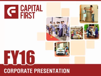 CORPORATE PRESENTATION  Disclaimer  This presentation has been prepared by and is the sole