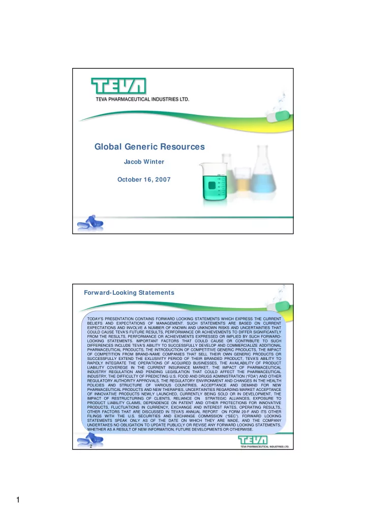 global generic resources