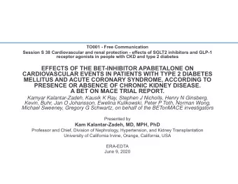 EFFECTS OF THE BET-INHIBITOR APABETALONE ON  CARDIOVASCULAR EVENTS IN PATIENTS WITH TYPE 2 DIABETES