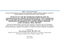 effects of the bet inhibitor apabetalone on