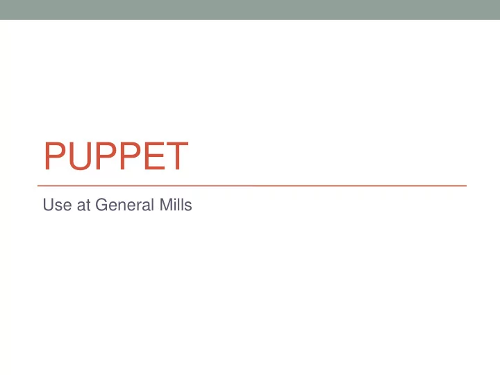puppet