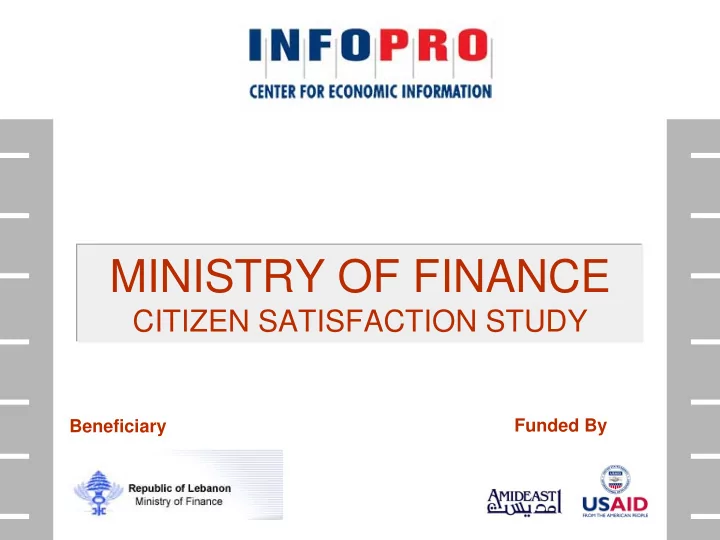 ministry of finance