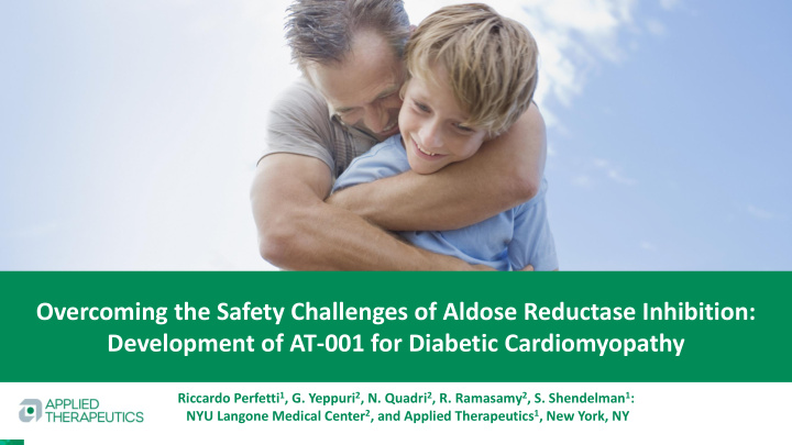 overcoming the safety challenges of aldose reductase