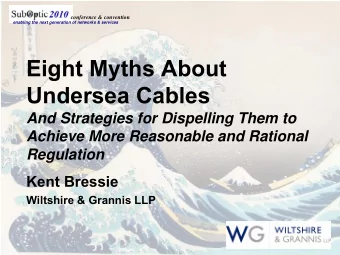 conference &amp; convention  enabling the next generation of networks &amp; services  Eight Myths